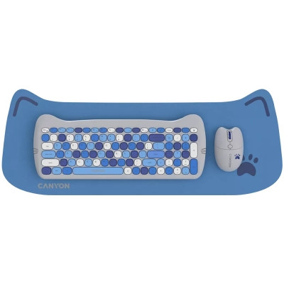 Комплект Canyon HSET-W6 Kitty Edition Wireless UA Blue (CNS-HSETW6BL) Винница - изображение 1