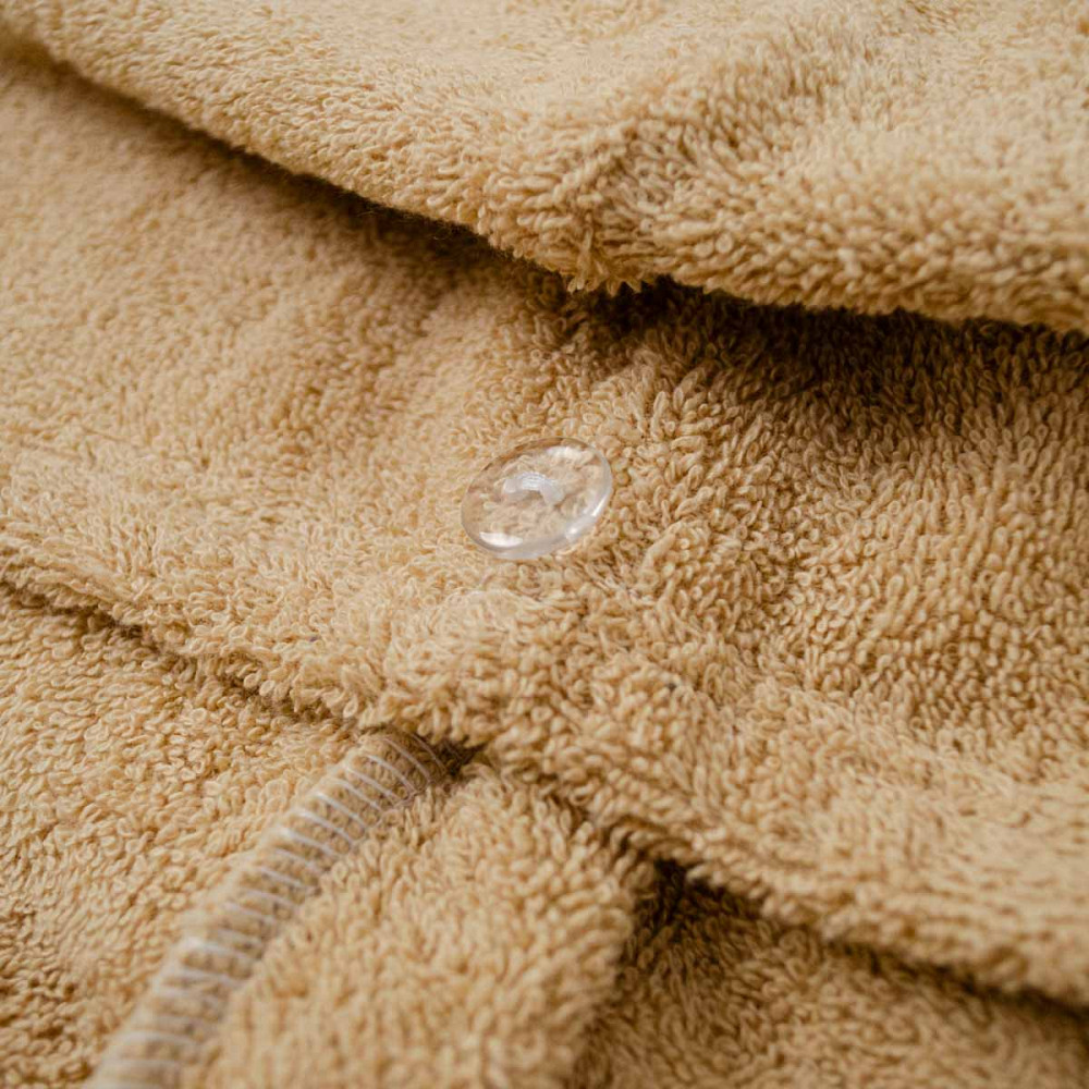 Полотенце для волос тюрбан махровый YouStar 75х26 см 100% Хлопок 400г/м2 (Бежевый) Сумы - изображение 7