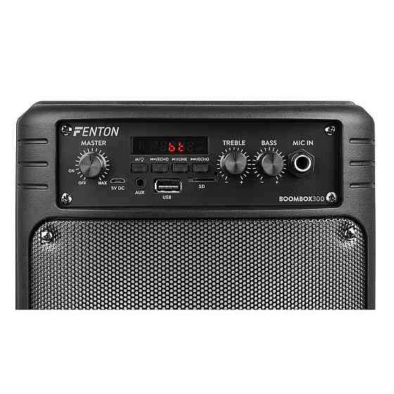 FENTON BOOMBOX300 Караоке-колонка для вечірок, 2 x 6,5" 100 Вт макс. AUX/microSD/USB/BT Рівне