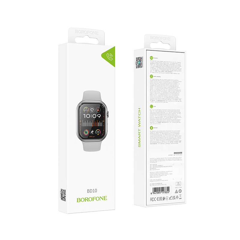 Смарт-годинник BOROFONE BD10 51mm. 270 mAh. IP67 Smart sports watch (call version) Silver Київ - фото 2