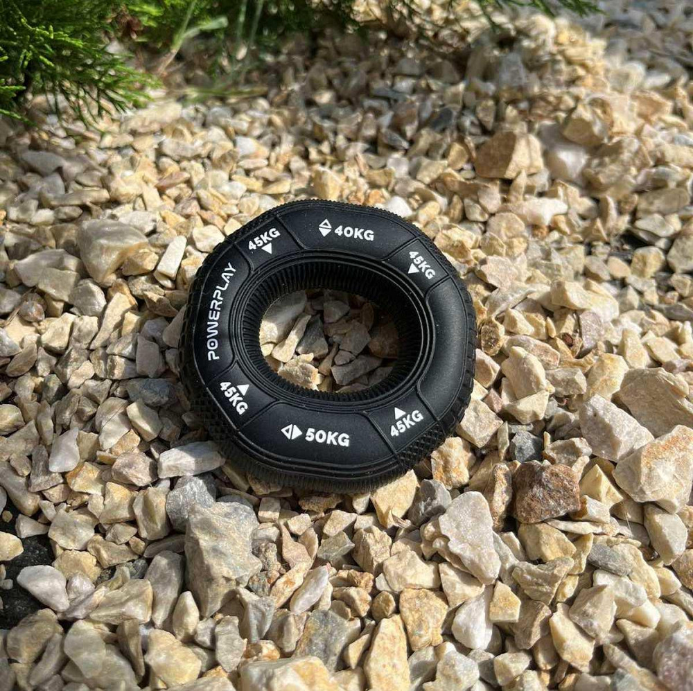 Еспандер кистьовий силіконовий PowerPlay PP-4331 Hand Grip Hard 40-45-50 кг. Чорний Каменское - изображение 7