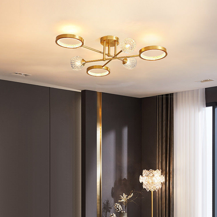 Светодиодная люстра Нептун 8925 (Золотая) на 6 плафонов Винница - изображение 5