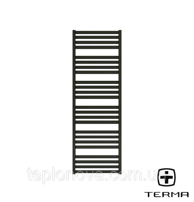 Водяной Полотенцесушитель Плоский Черный 1460х500 Terma Marta Черновцы - изображение 1