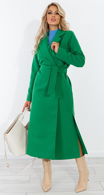 Кашемірове пальто з розрізами (44) Київ - фото 3