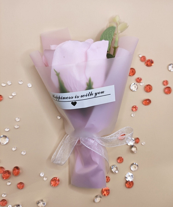 Мило-букет "Троянда" Рожевий Сміла - фото 5