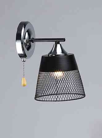 Бра настінне 1-плафонне VALESO K2324/1W Метал E27 Чорний + Хром Коломия