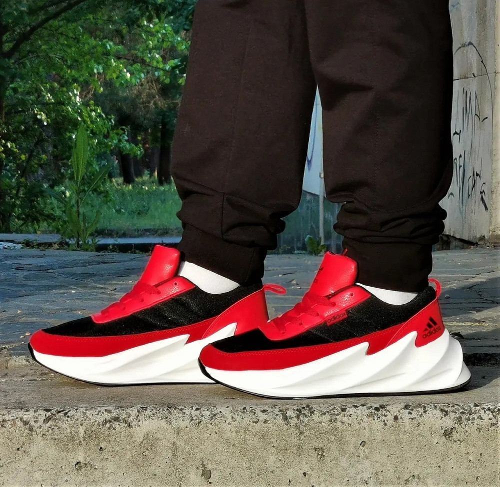 Кроссовки Adidas $harks Мужские Адидас Черные Акулы Красные (размеры: 40,42) Днепр - изображение 8