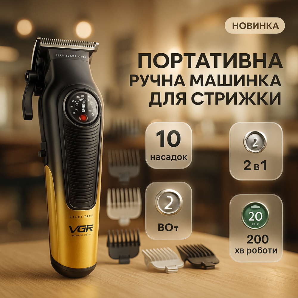 Профессиональная машинка для волос, Машинка для стрижки волос без шума Электронная стрижки JF-39 Львов - изображение 3