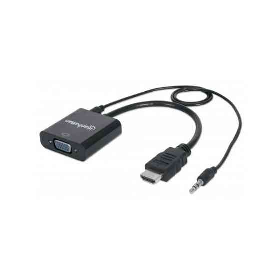 Перехідник HDMI M -> VGA F (з аудіо інтерфейсом) RTL Manhattan (151450) Киев
