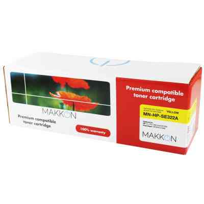 Картридж Makkon HP CLJP CE322A (128A) (SE322A) 1.3k yellow (MN-HP-SE322A) Винница