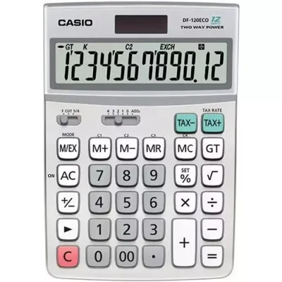 Калькулятор Casio DF-120ECO-W-EP, серый (CALC-CAS-DF-120ECO-W) Винница - изображение 1