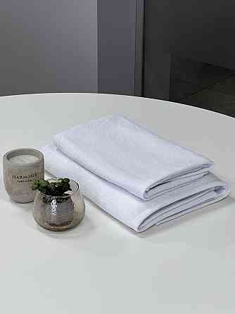 Комплект полотенец однотонных Ideal Textile 50х90см + 70х140см 400 г/м2 (56860932) білий Черновцы
