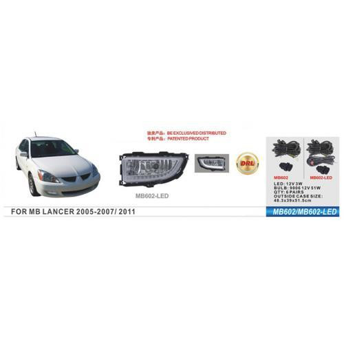 Дополнительные LED фары Mitsubishi Lancer 2005-2007 модель MB-602 с HB4 (9006), 12V 51W + LED 3W, 2 в 1, с электропроводкой Харьков - изображение 1