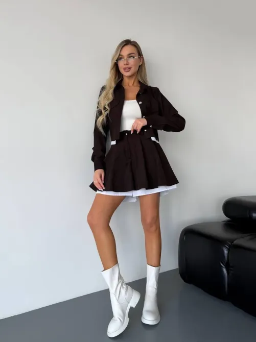 Костюм (куртка и юбка-шорты) Одесса - изображение 2