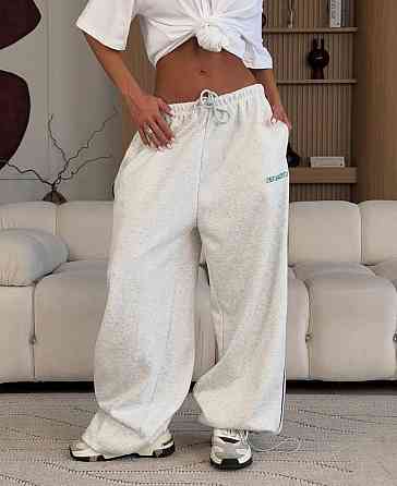 Жіночі стильні штани оверсайз-джогери двонитка Меланж Одеса