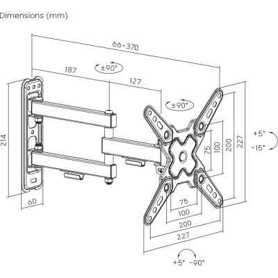Кронштейн Brateck LDA40-223 Вінниця