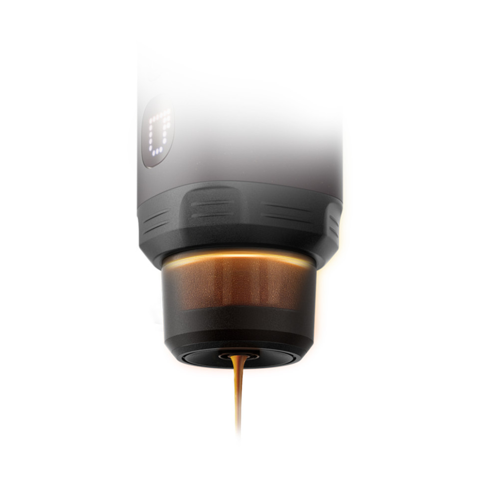 Портативна електрична еспресо-кавоварка Wacaco Pixapresso для меленої кави та капсул, темний бурґунд Киев - изображение 18