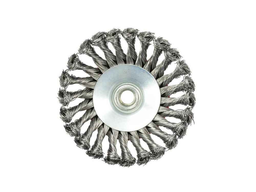 КШМ Щітка дротяна "GEKO" радіальна зі стальних сплетених дротиків 125мм Київ - фото 3