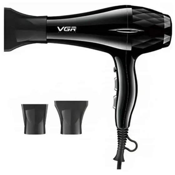Професійний фен для волосся VGR V-413 AC-мотор 1800-2200W з іонізацією (2 насадки, шнур 2.5м, новий) Одеса