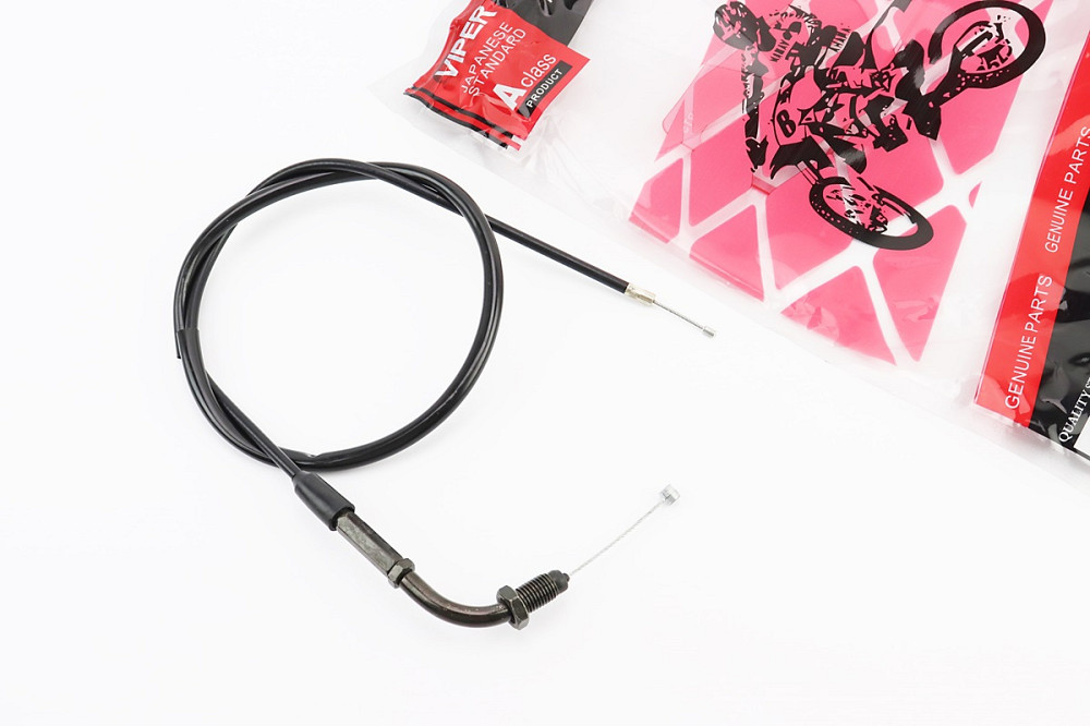 Трос газу (трос 90см; кожух 80см), з різьбою Київ - фото 1