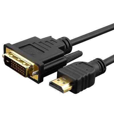 Кабель мультимедийный HDMI M to DVI M 1.8m 24+1pin Patron (CAB-PN-DVI-HDMI-18F) Винница