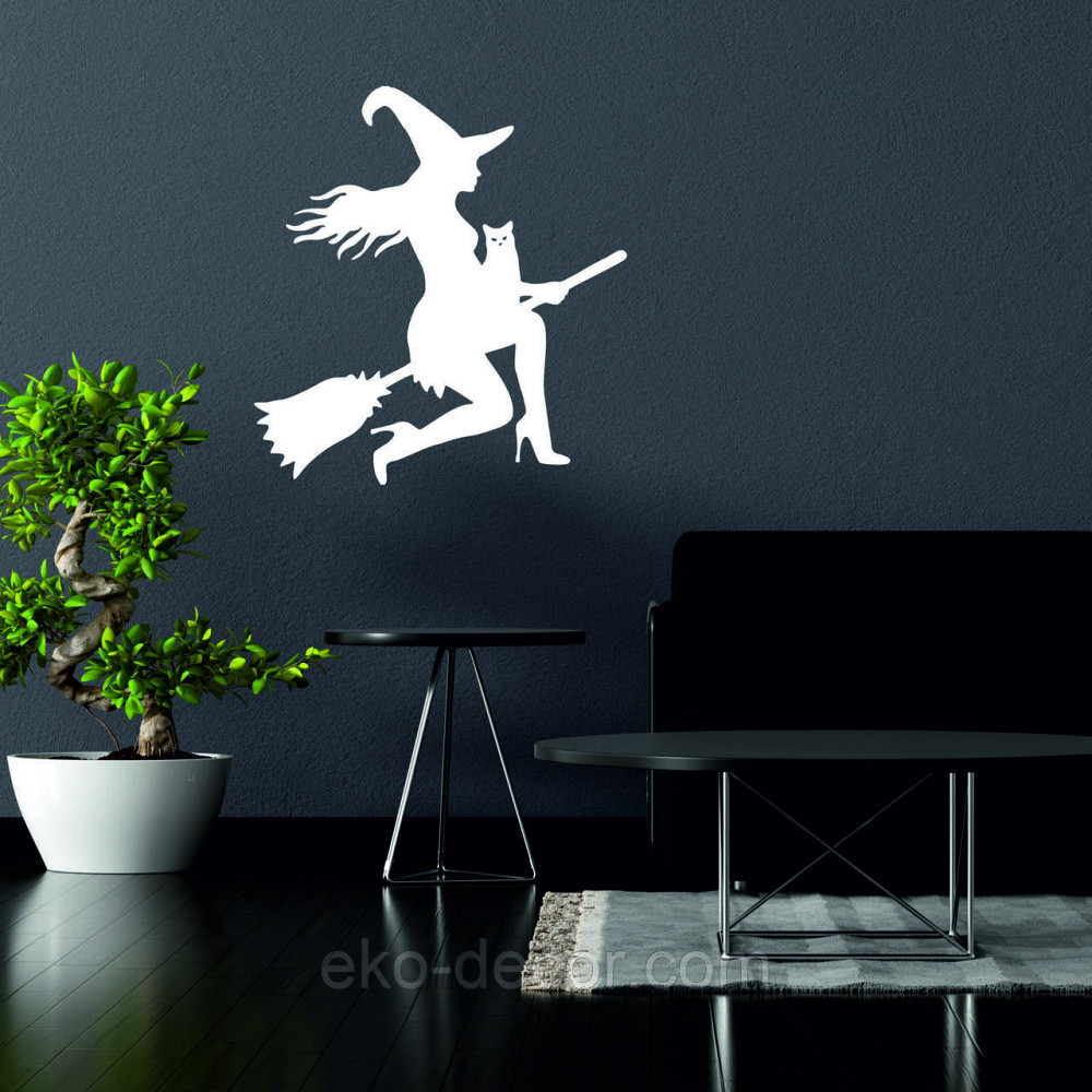 Декоративное настенное Панно «Ведьма», Декор на стену 70*65 см, Белый Киев - изображение 2