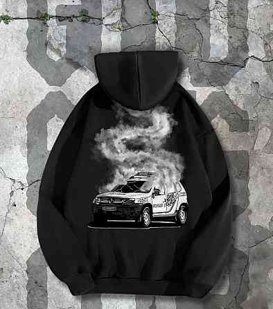 Чёрное худи унісекс - 