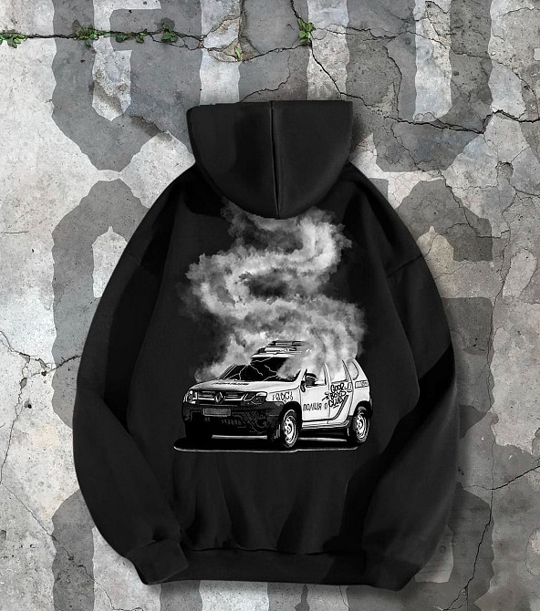 Чёрное худи унісекс - 