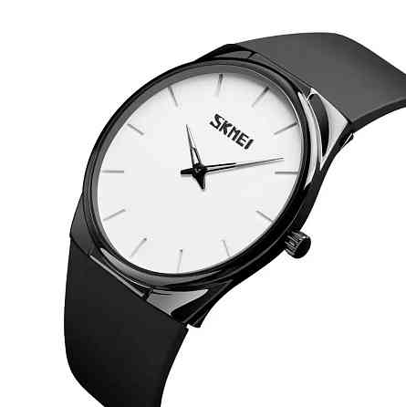 Наручные классические часы Skmei 1601S черные Винница