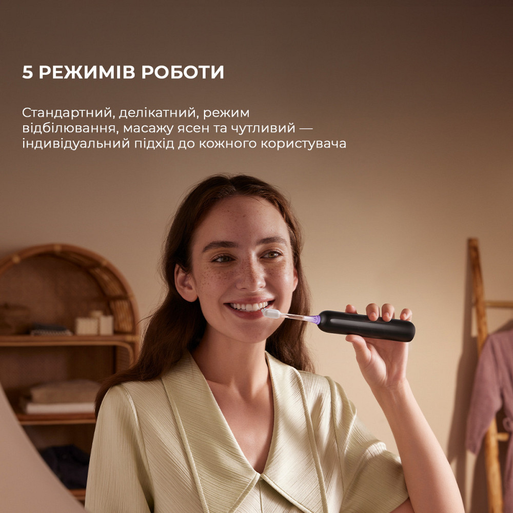 Зубна електрощітка Mova Fresh Black (ATB13A-BK) ( Black ) Харків - фото 4