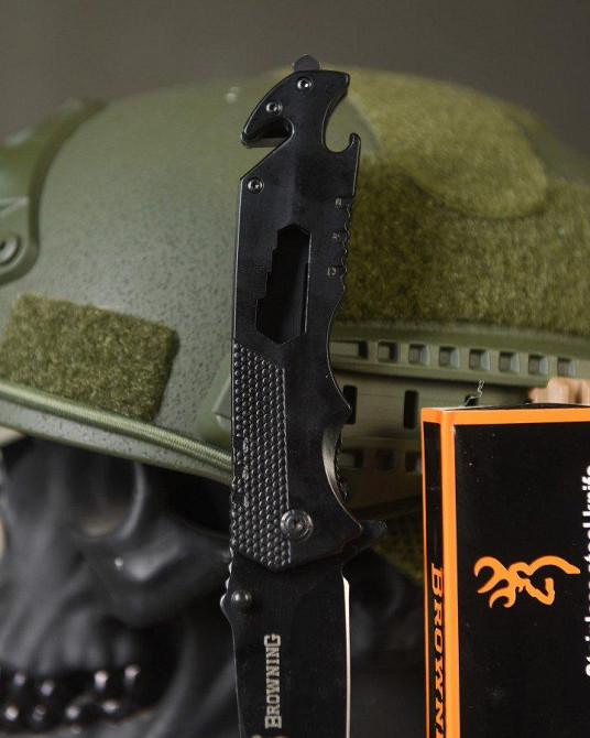 Ніж складань Browning зі стропорізом black ВТ4793 Одеса - фото 4