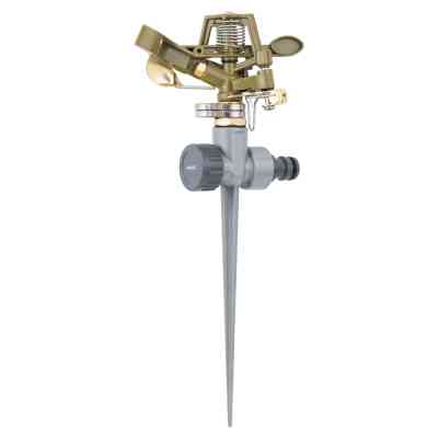 Дождеватель Flora импульсный на металлическом колышке (BRASS+AL) (5013224) Винница