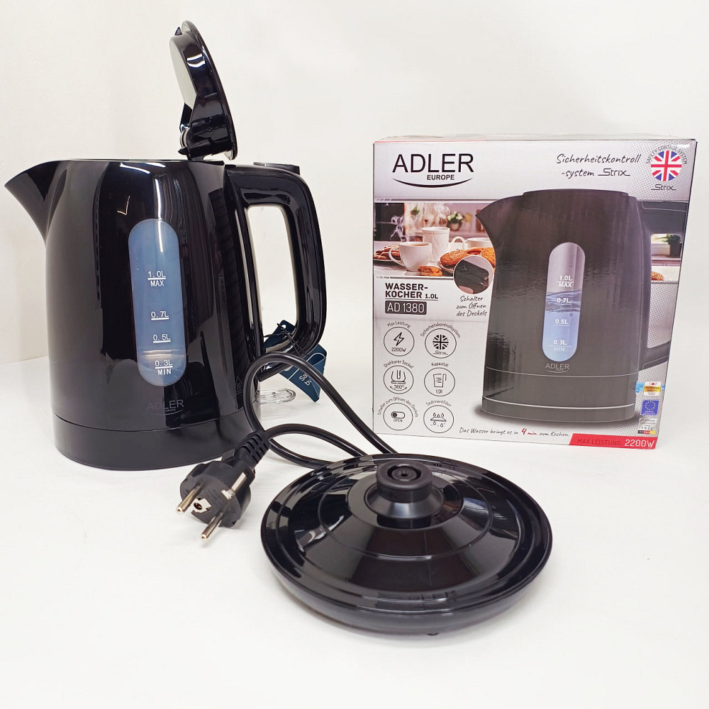 Ергономічний електричний чайник, Якісний електрочайник для кухні, Чайник електричний для дому UV-37 Львів - фото 8