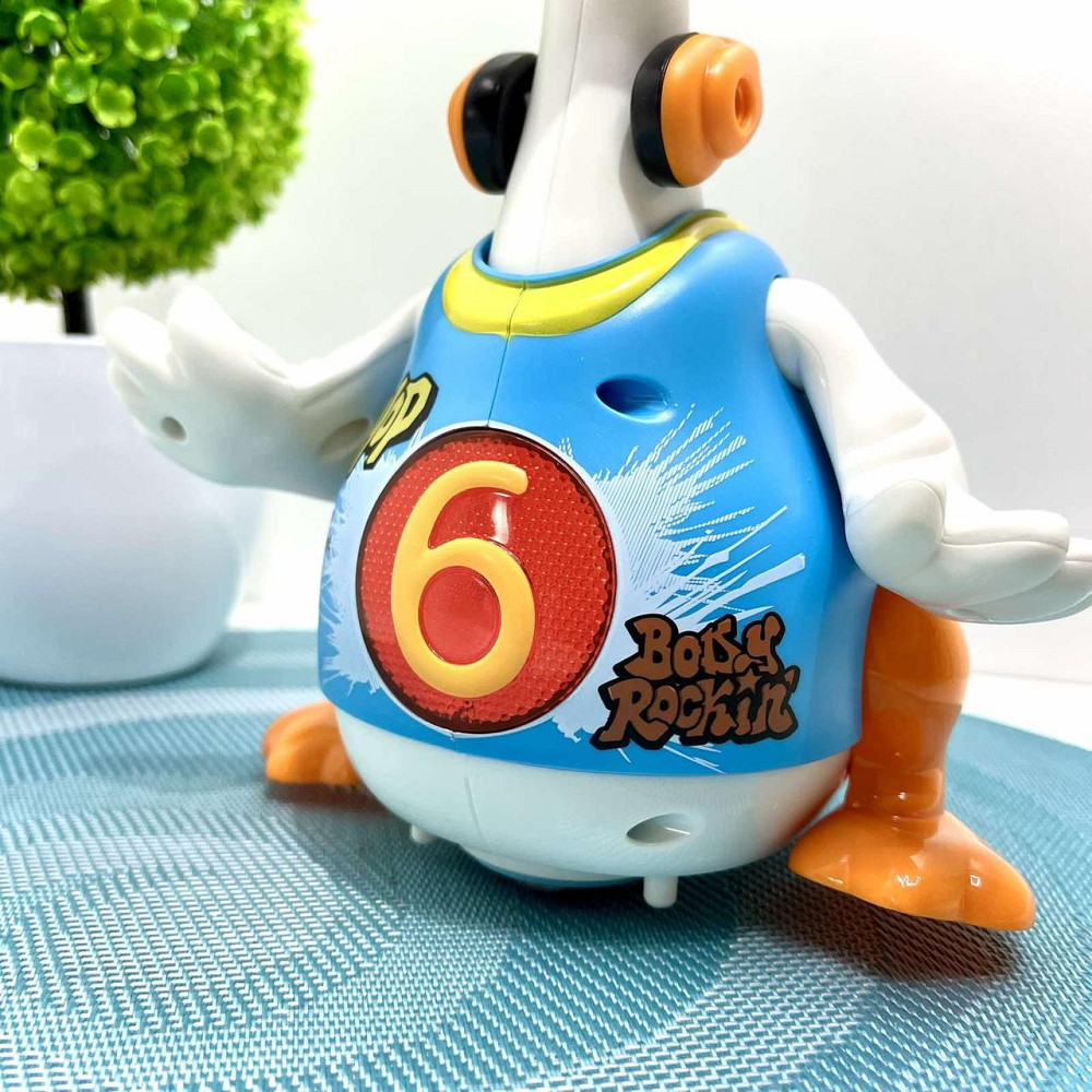 Музична іграшка Hola Гусак хіпхопер каже англійською співає хіп-хоп пісні підсвічування танцює Синя (828) Чернигов - изображение 9