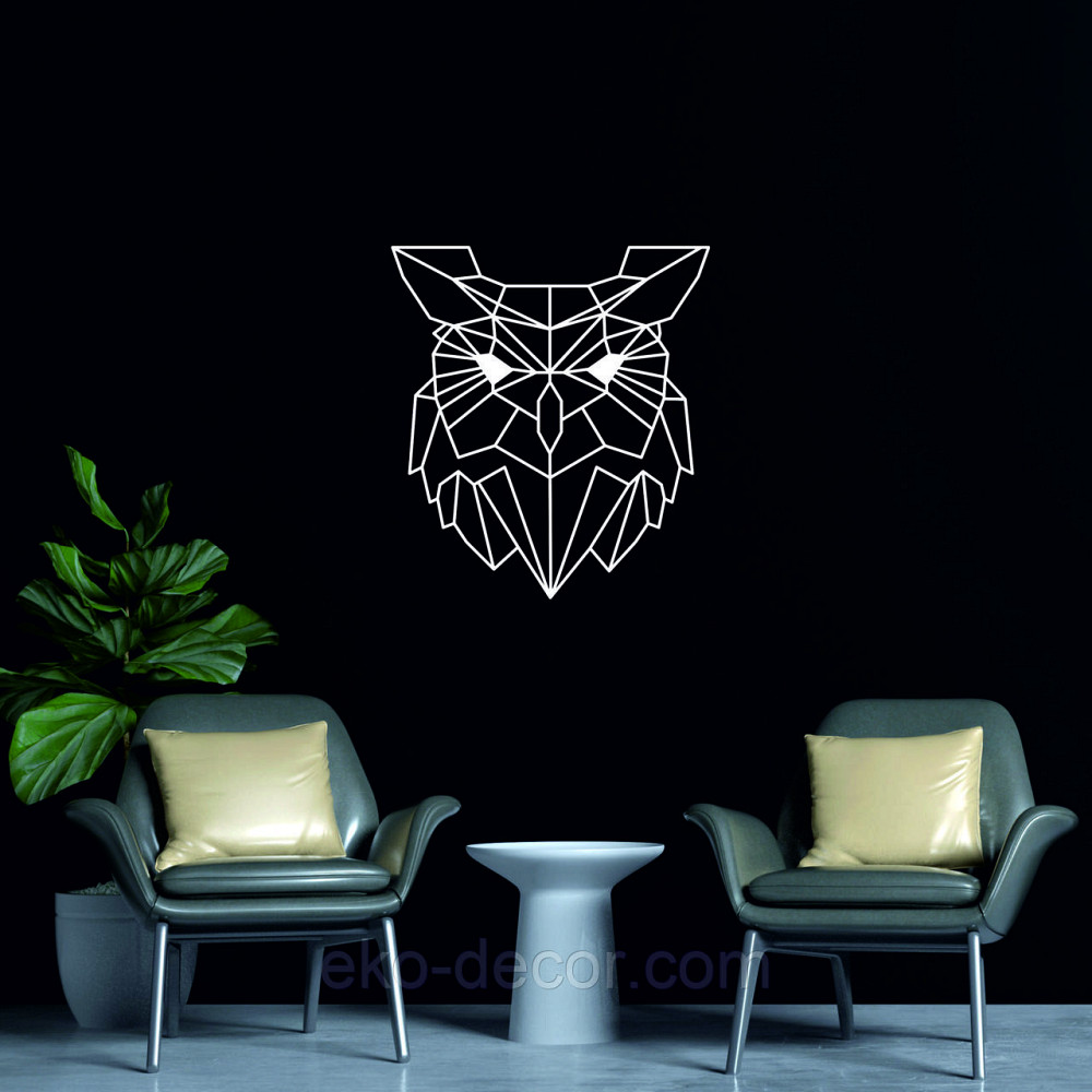 Настенный декор Панно «Сова» Декор на стену 50*45 см, Белый Киев - изображение 4