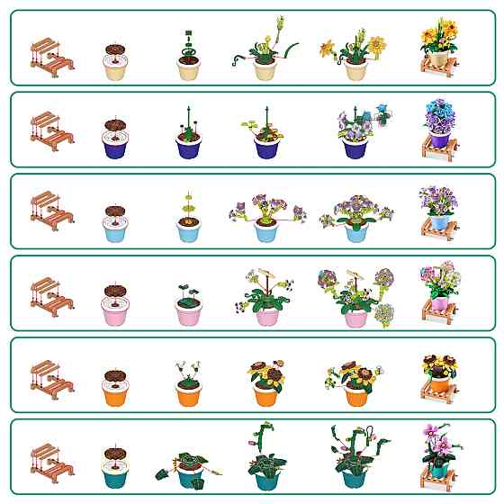 Конструктор в капсулі Max S1 – Садові рослини в горщиках Дніпро