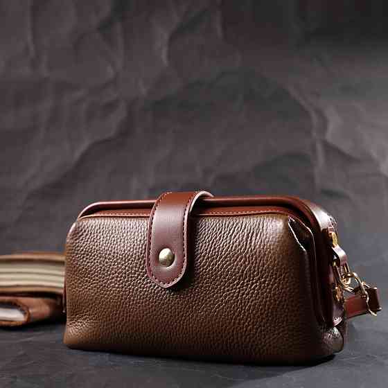 Красивий клатч з цікавою клямкою з натуральної шкіри (Vintage) Київ