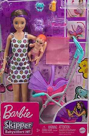 Игровой набор Кукла Барби Няня с куклой, тележкой и малышом Уценка. Харьков