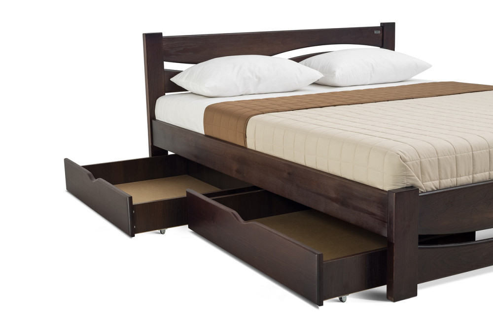 Деревянная двуспальная кровать Волна. 120х200, Сосона, Белий Харьков - изображение 6