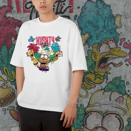 Футболка для підлітка хлопчика з принтом Сімпсони Красті Розмір 160 Anime10147 Дніпро