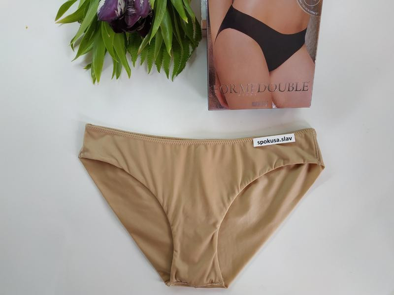 Женские трусики слипы lormar mindy бежевые гладкие М Славута - изображение 1