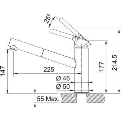 Змішувач Franke Orbit Pull Out (115.0623.147) Вінниця