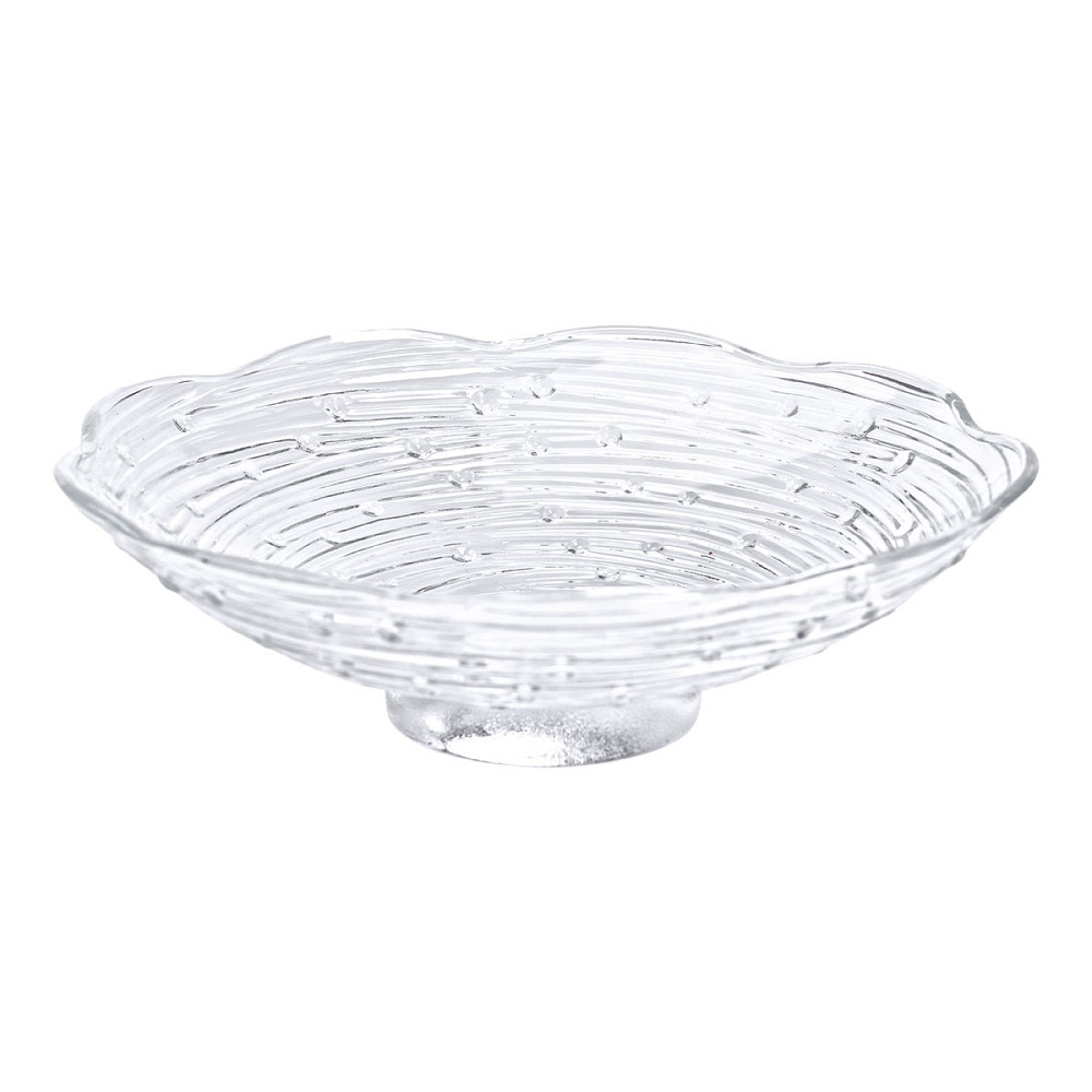 Yiwu Фруктовниця скляна Ø23 ваза для фруктів Листя лотоса HP-YH-12 Київ - фото 3