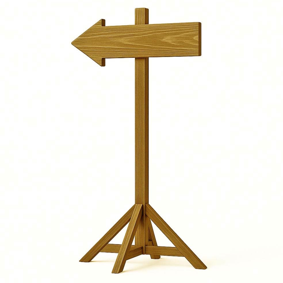 Напольная стрелка-указатель 