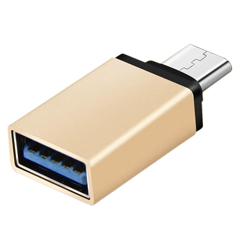 Перехідник Type-C --> USB 3.1 (OTG) OEM, Gold Вінниця - фото 1