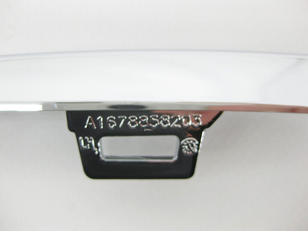 Mercedes-Benz  A1678858203 Нова декоративна хром накладка на бічну сітку переднього бампера спереду знизу зліва GLE W167 GLE Coupe C167 Одеса - фото 7