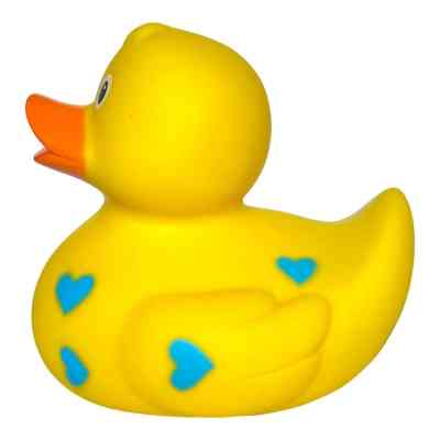 Іграшка для ванної Funny Ducks Качка Жовта у блакитних сердечках (0905) Вінниця