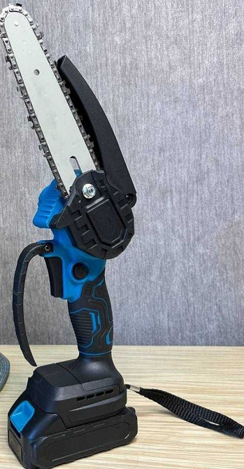 Акумуляторна ланцюгова пила 6" + 2 акумулятори 24 В, у кейсі Харків - фото 8