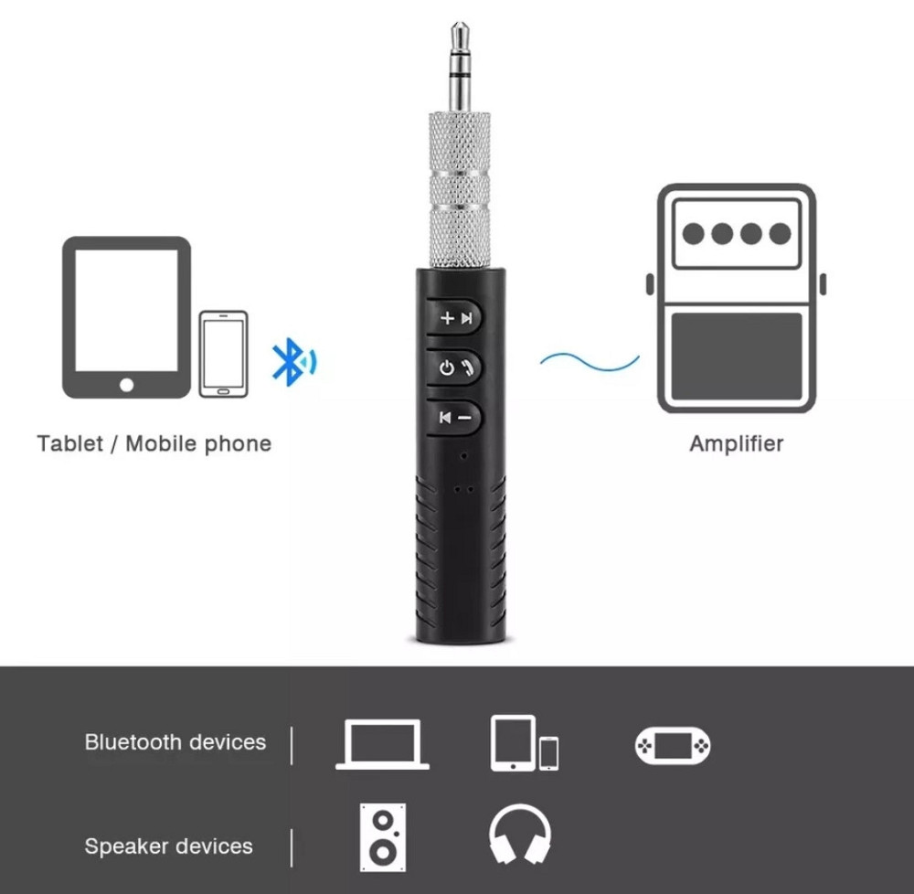 Приймач Bluetooth 5.0 AUX адаптер Car Kit mp 3 Receiver блютуз 3.5 мм аукс Київ - фото 4