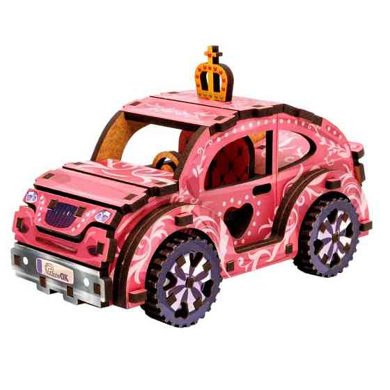 Дерев'яний 3D конструктор "Turbo Princess" Puz-00969, 70 деталей Вінниця